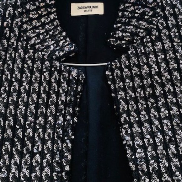 Zadig & Voltaire Sequin Deluxe Jacket, size LARGE, NEW, NEVER WORN, only $300 - Picture 2 of 16